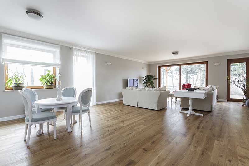 water underfloor heating under wooden floor